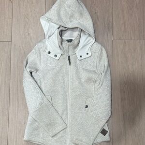 Eddie Bauer Light Grey/Beige Jacket Size Medium